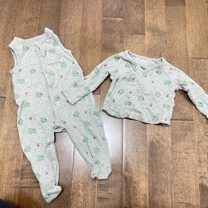 Baby Gap One Piece and Long Sleeve Top (6-12 months)